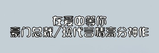 在爱中等你|豪门总裁/现代言情高分神作